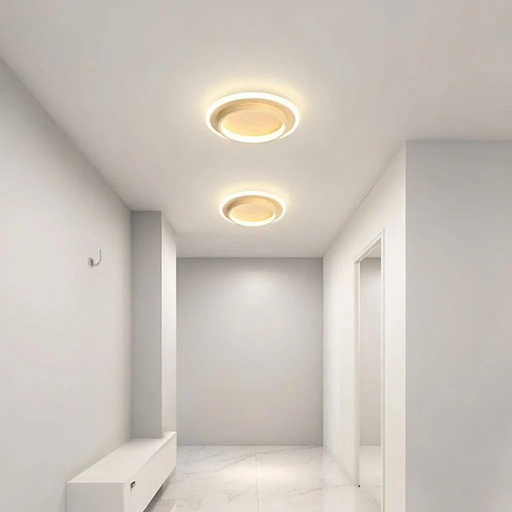 Float Modern Halo Ring LED Flush Mount Ceiling Light