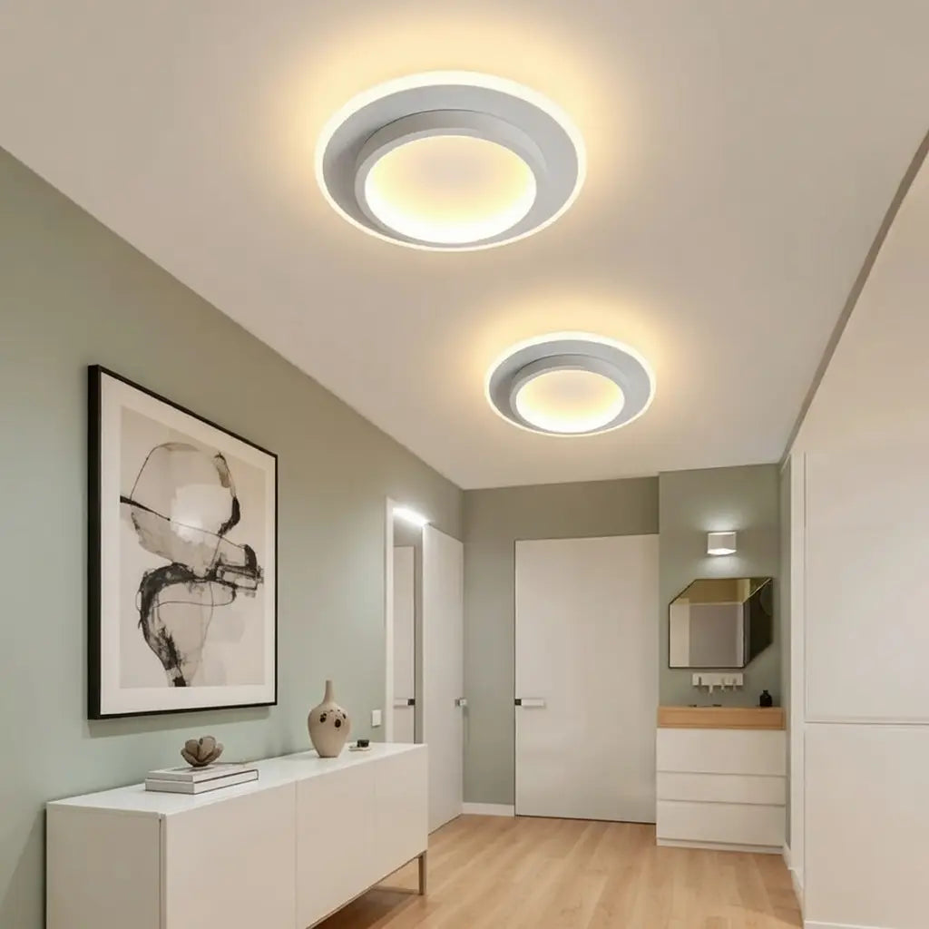 Float Modern Halo Ring LED Flush Mount Ceiling Light