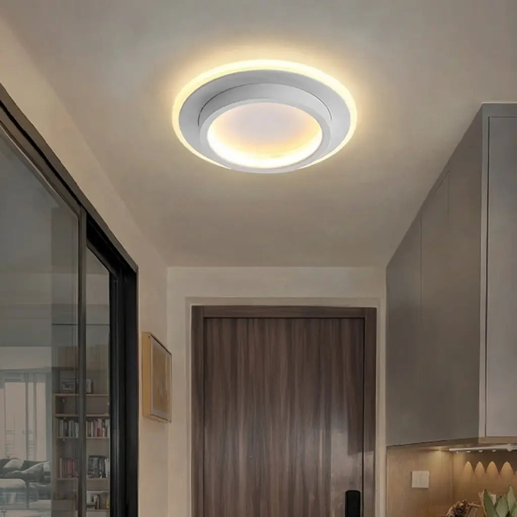 Float Modern Halo Ring LED Flush Mount Ceiling Light
