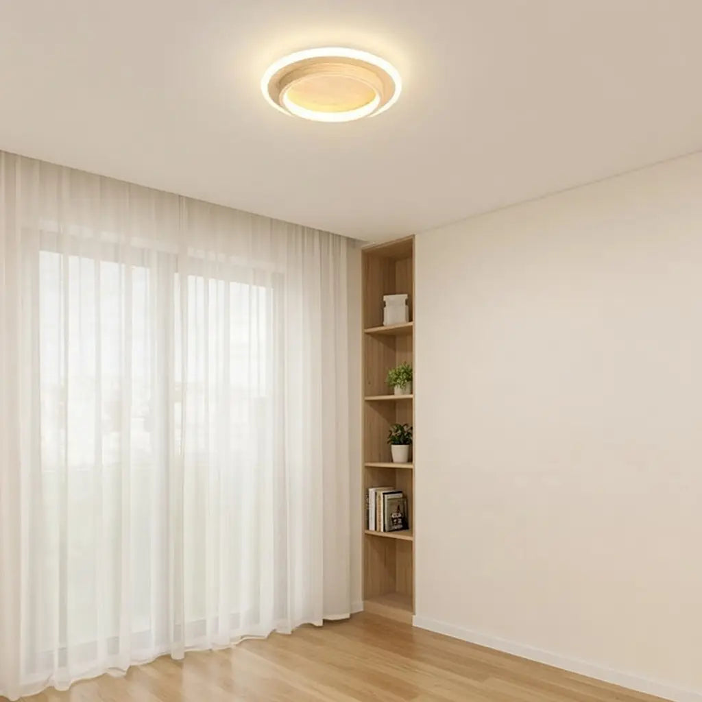 Float Modern Halo Ring LED Flush Mount Ceiling Light