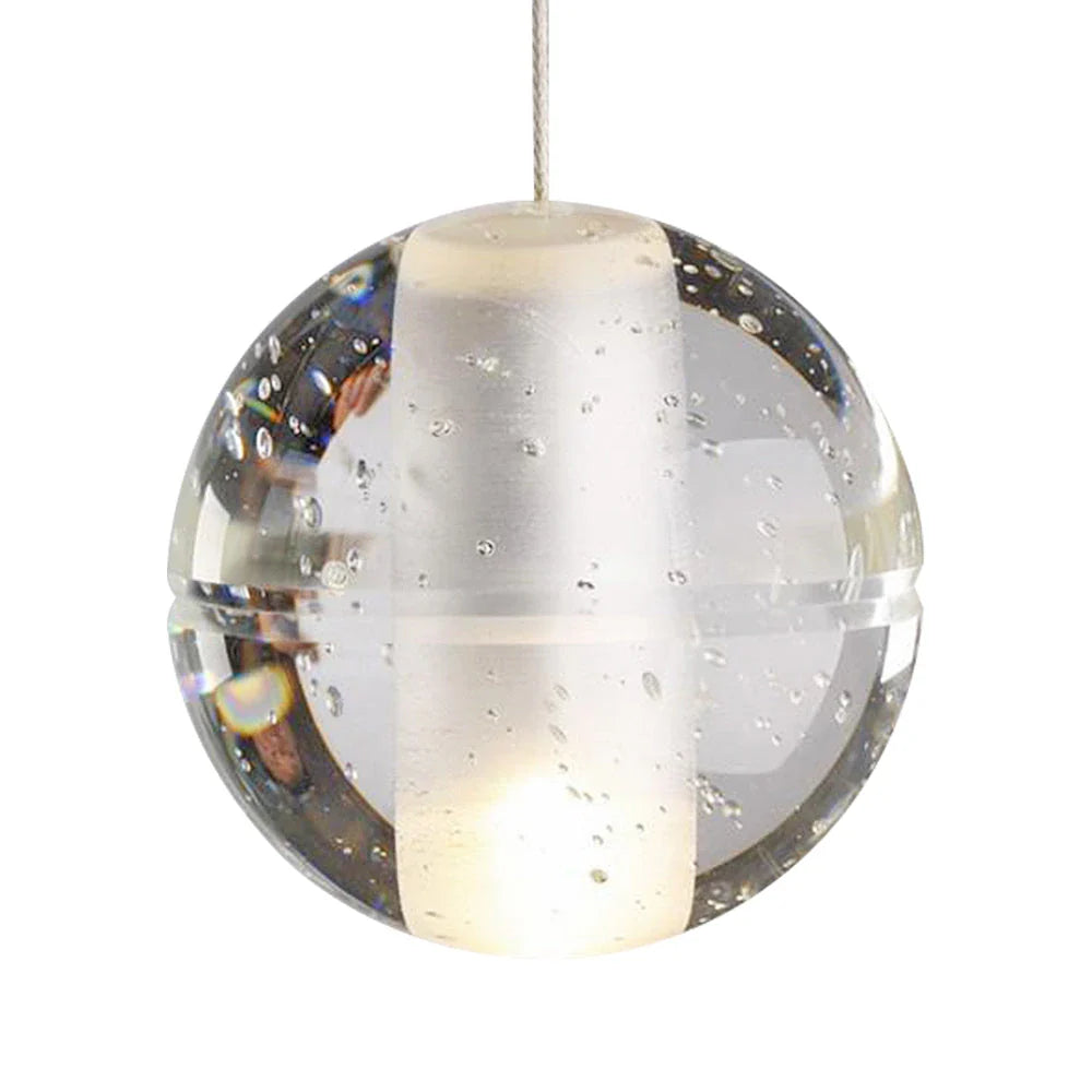 Alden Modern Crystal Water Drop Cluster Pendant Light