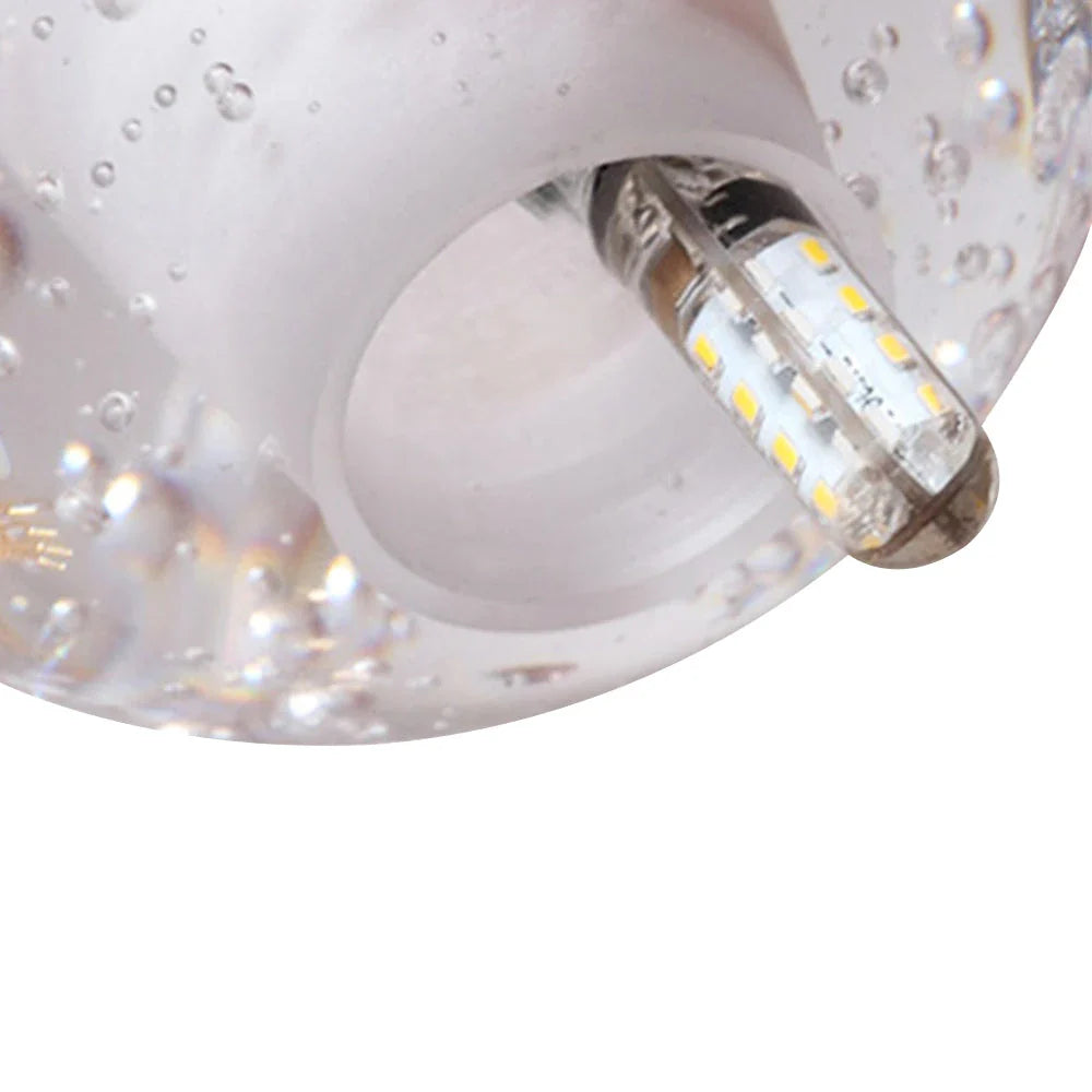 Alden Modern Crystal Water Drop Cluster Pendant Light