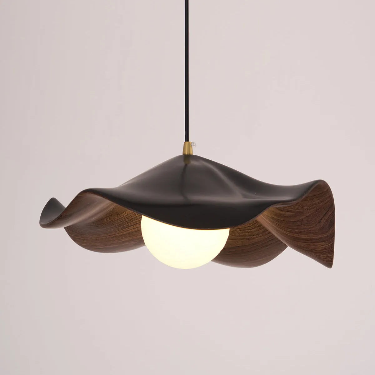 Avavia Organic Lotus Resin Dome Pendant Light