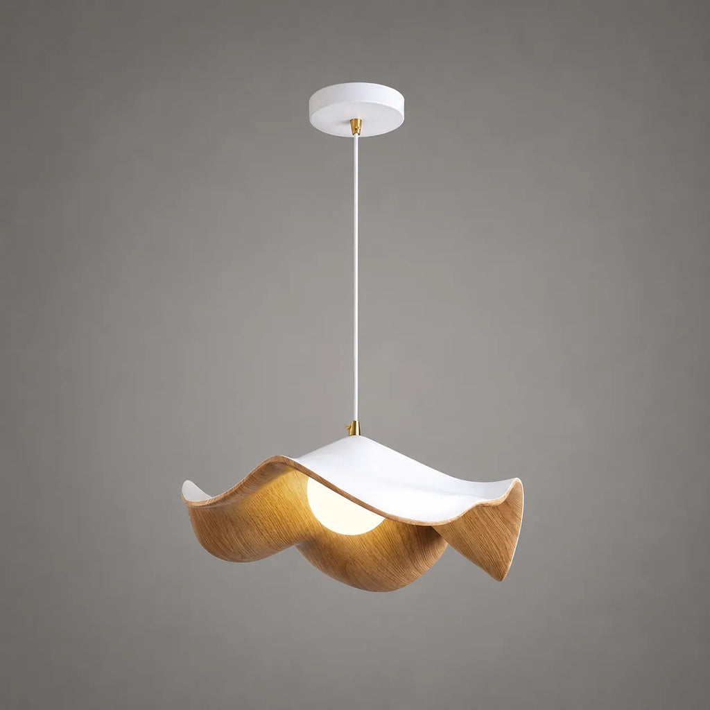 Avavia Organic Lotus Resin Dome Pendant Light