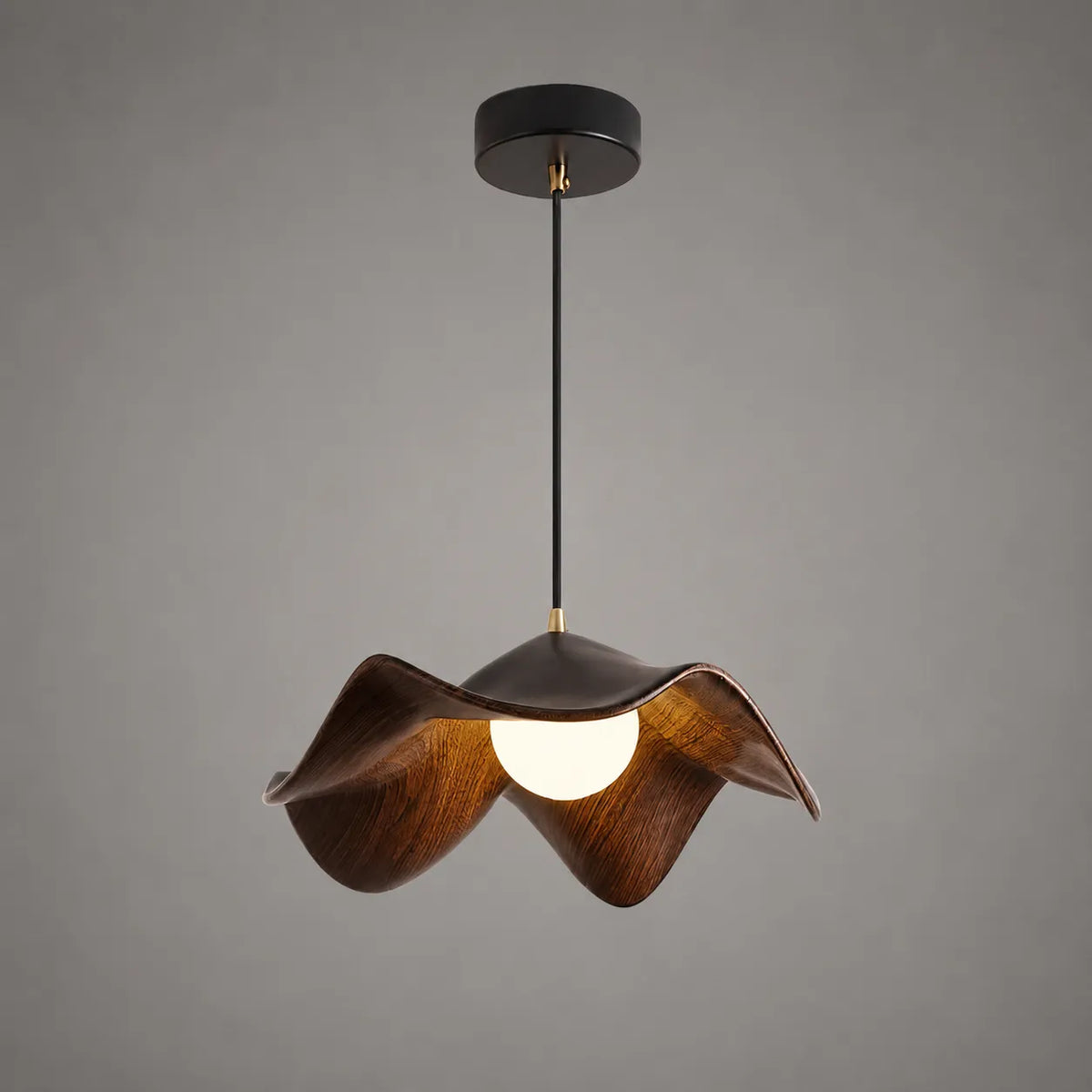 Avavia Organic Lotus Resin Dome Pendant Light