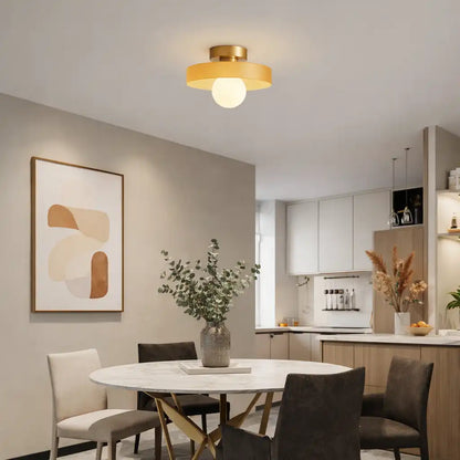 French Bauhaus Modern Ceiling Light
