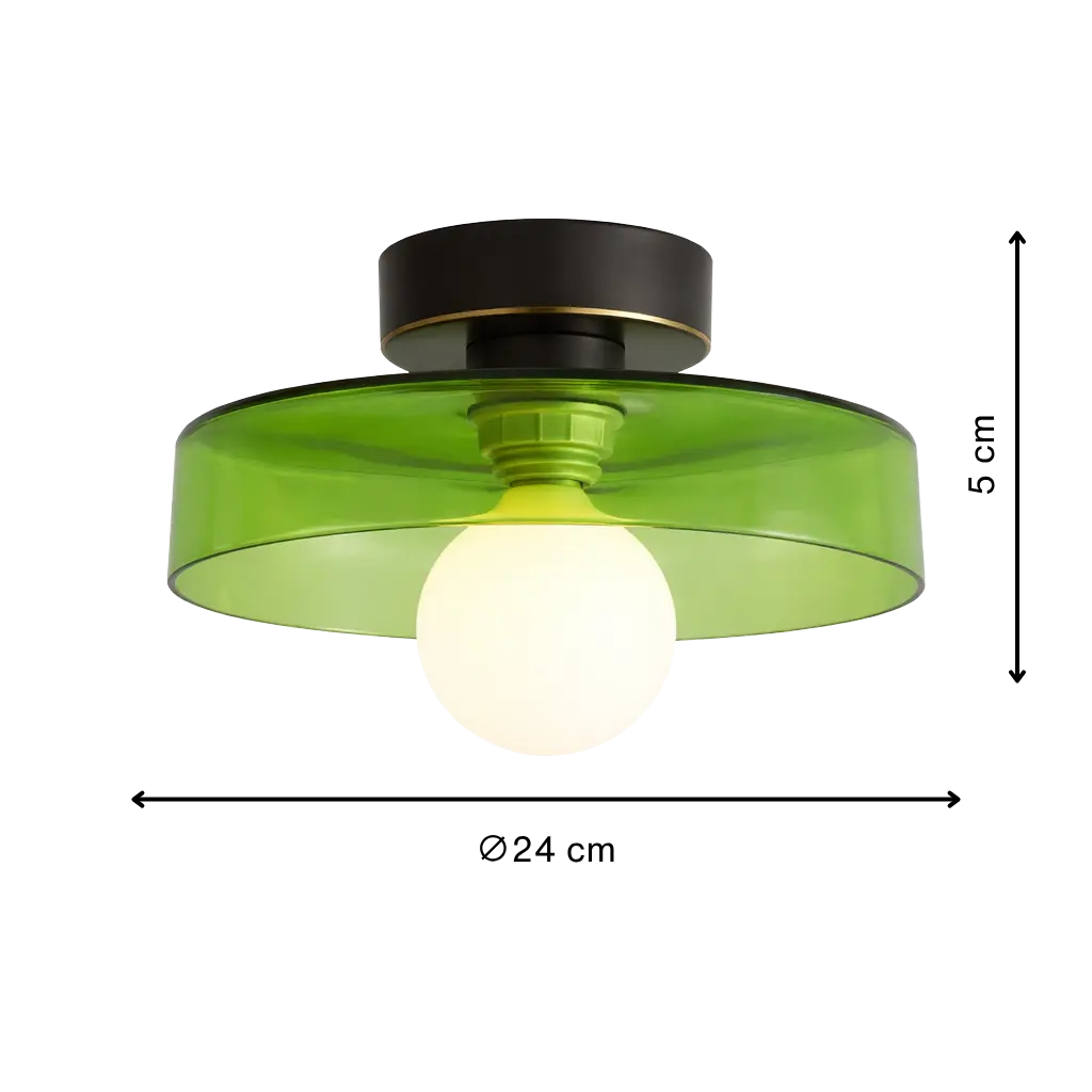 French Bauhaus Modern Ceiling Light
