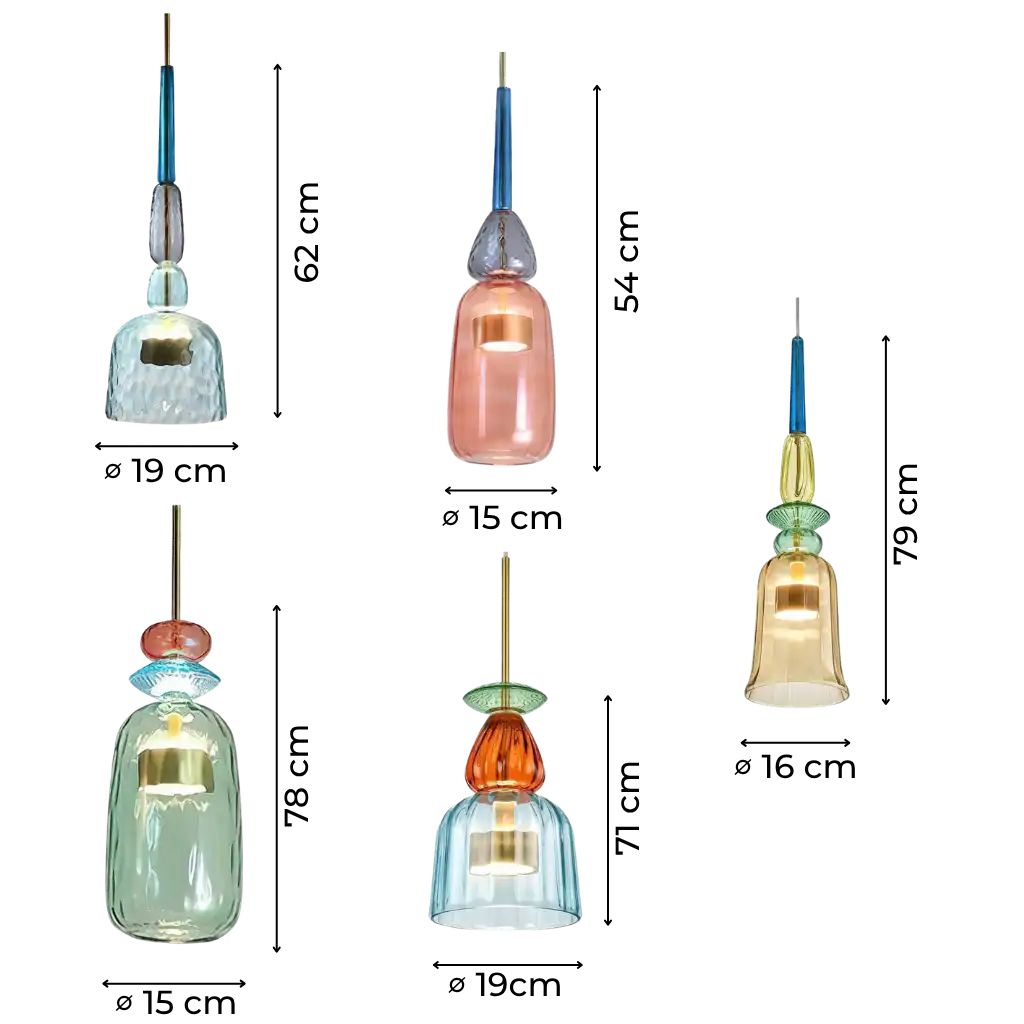 Glacia Modern Glass Pendant Light