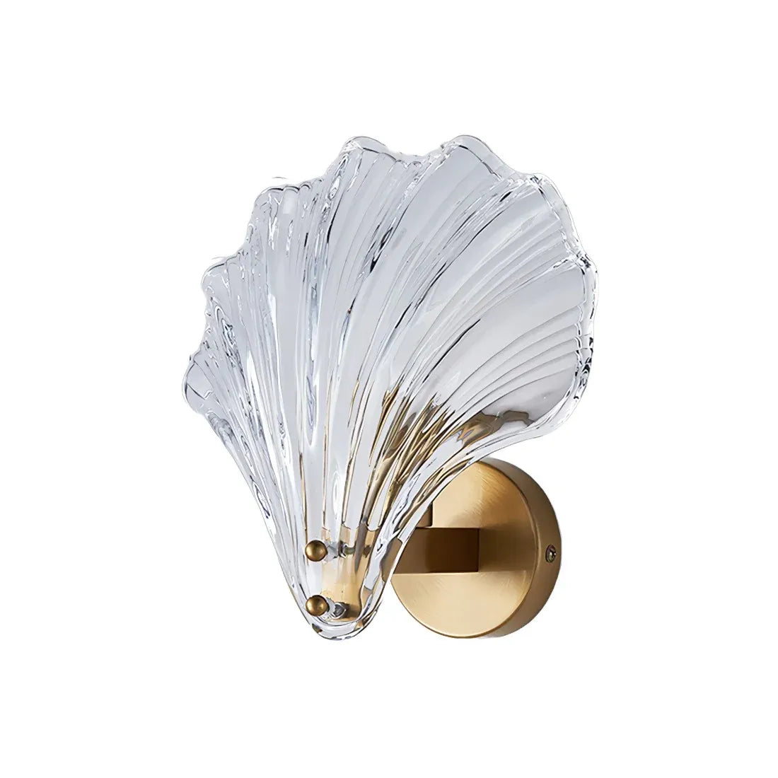 Romy Seashell Glass & Brass Wall Light