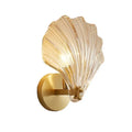 Romy Seashell Glass & Brass Wall Light