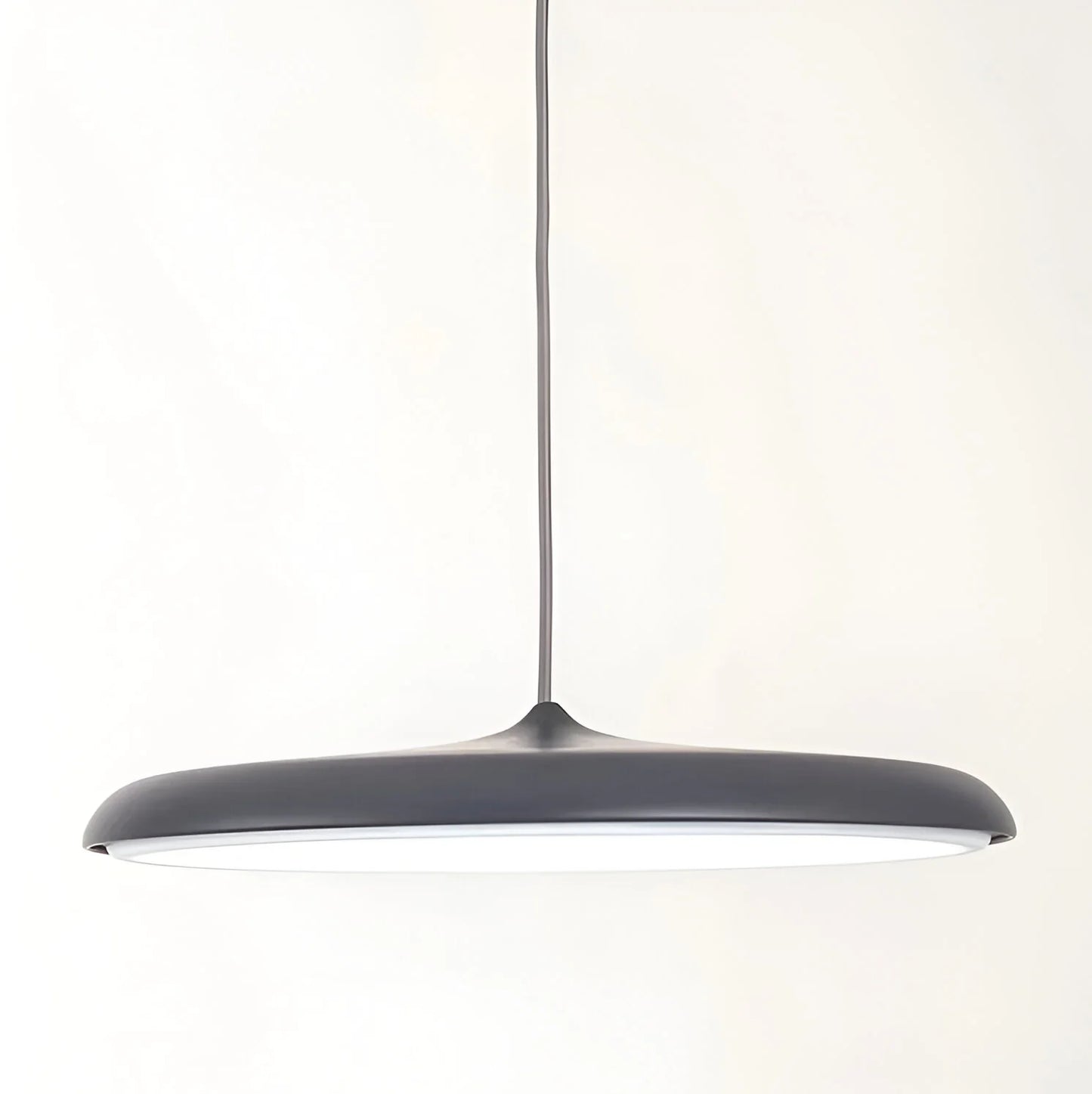 Disc Pendant Light with Sleek Metallic Finish