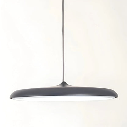 Disc Pendant Light with Sleek Metallic Finish