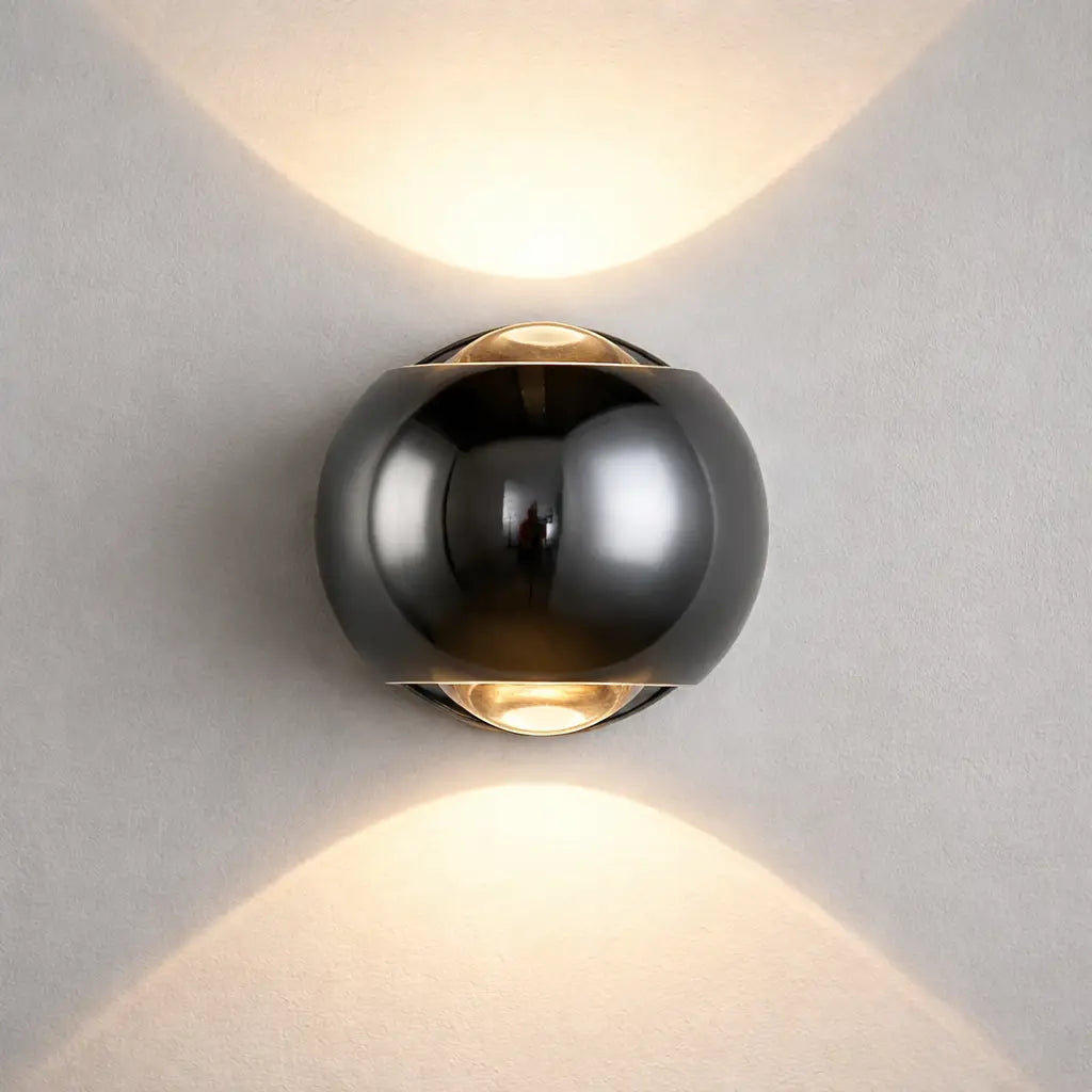 Halo Modern Crystal Hourglass Up & Down Wall Light