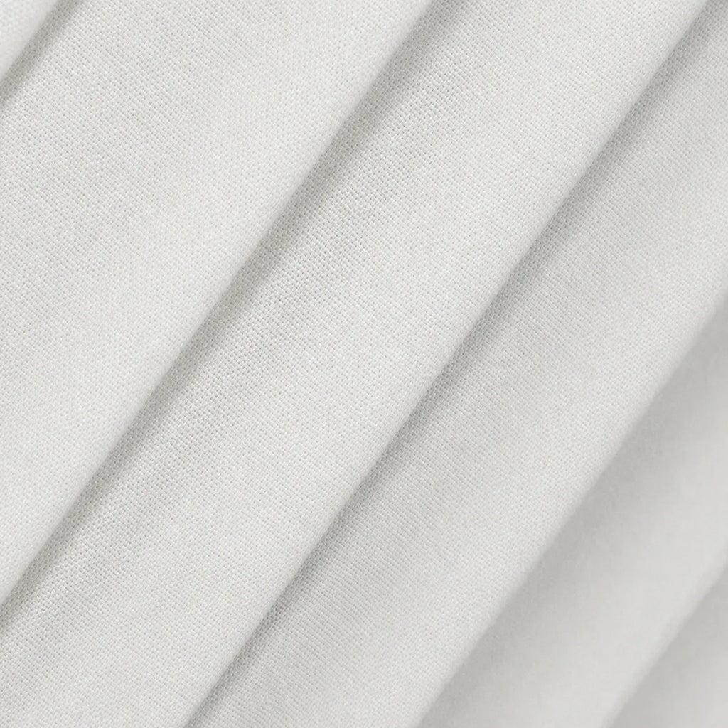 Farah Minimalist Hand-Knitted Fabric & Marble Floor Lamp