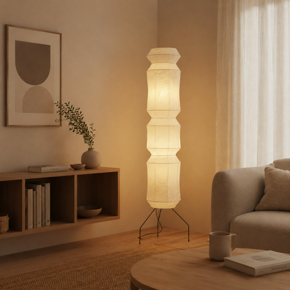 Handmade Washi Paper Floor Lamp