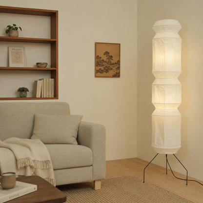 Handmade Washi Paper Floor Lamp