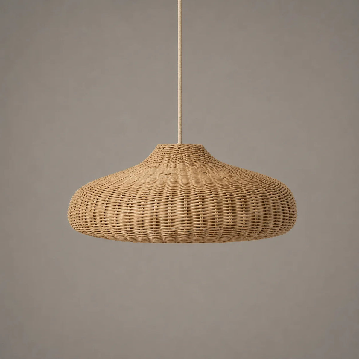 Bexley Vintage Handwoven Rattan Pendant Light