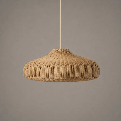 Handwoven Rattan Adjustable Pendant Light