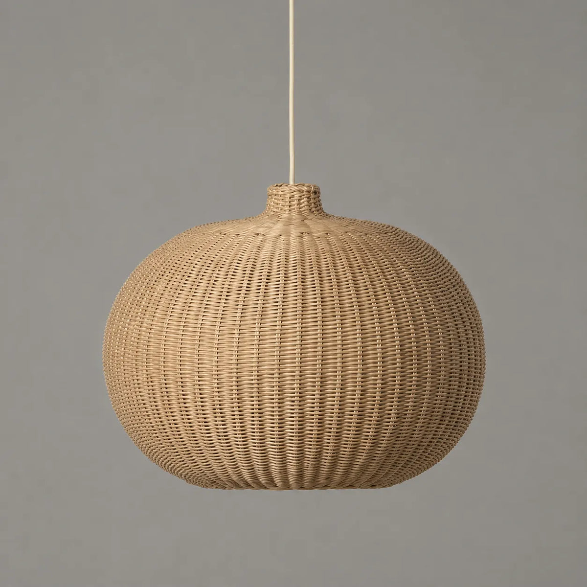 Bexley Vintage Handwoven Rattan Pendant Light