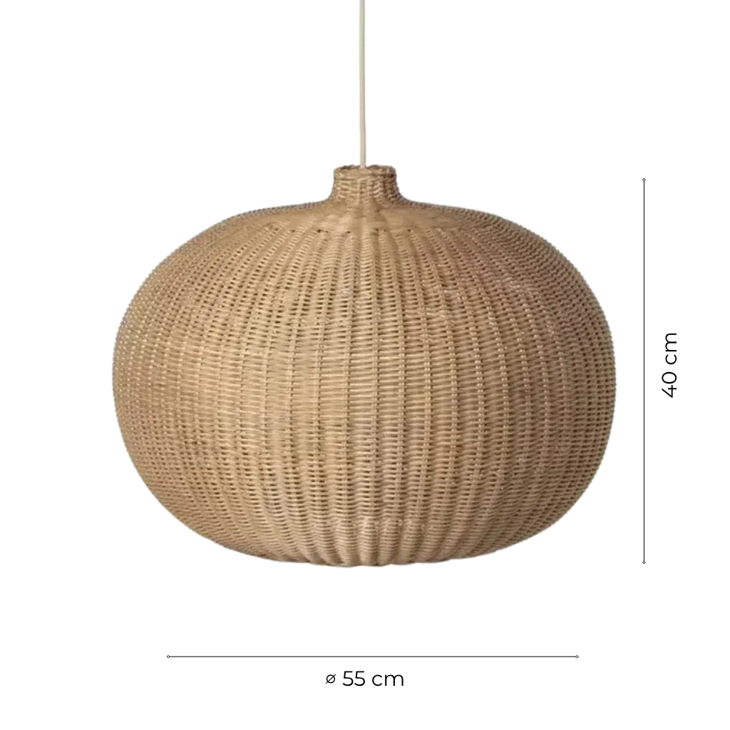 Handwoven Rattan Adjustable Pendant Light