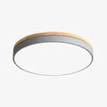 Horizon Japandi Wood Accent LED Flush Mount Ceiling Light