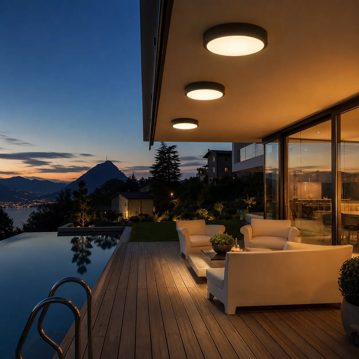 Avelira Modern IP65 LED Indoor & Outdoor Ceiling Light