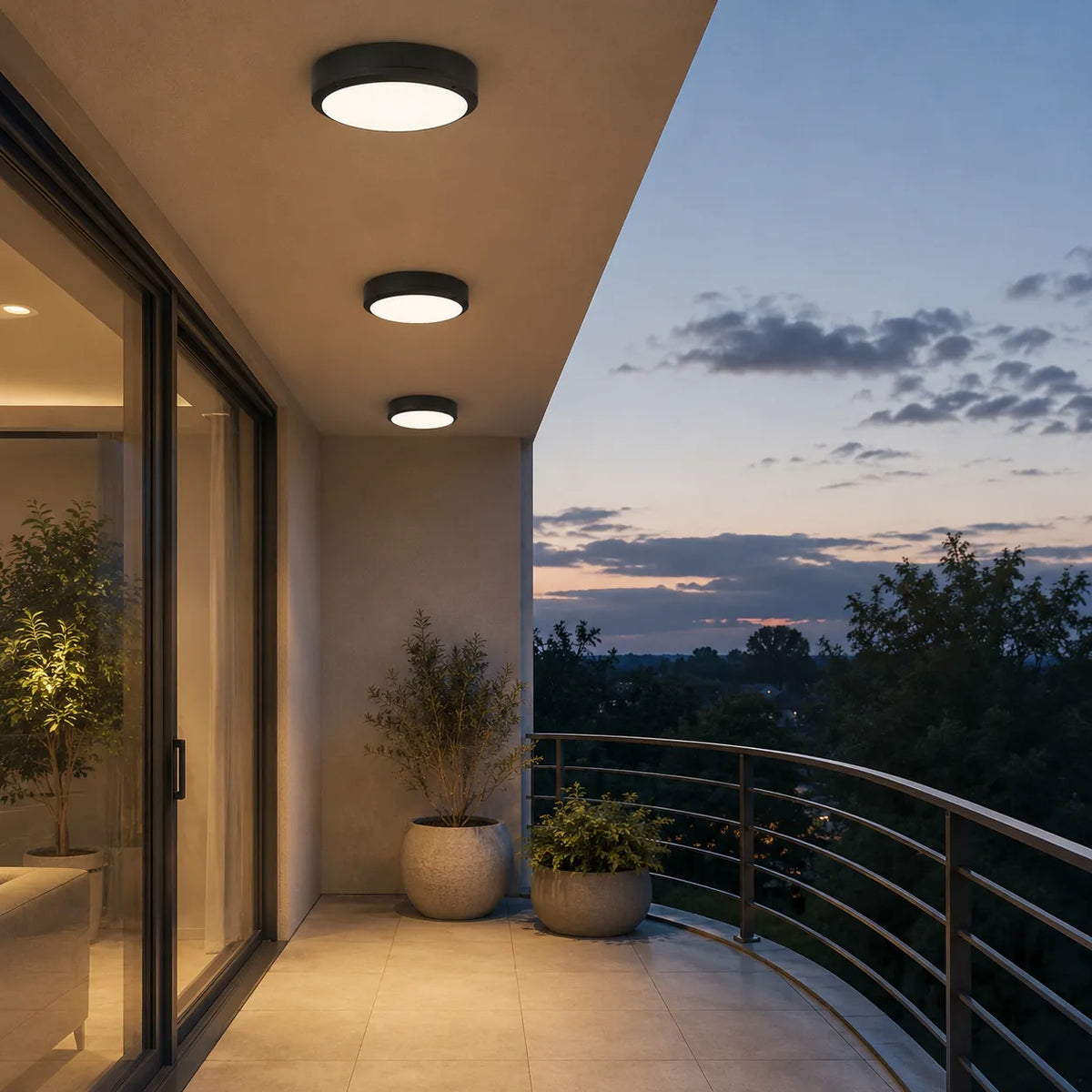Avelira Modern IP65 LED Indoor & Outdoor Ceiling Light