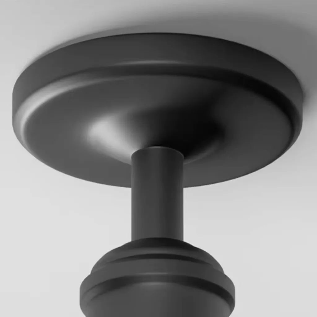 Nerissa Scandinavian IP65 Round Outdoor Semi-Flush Ceiling Light