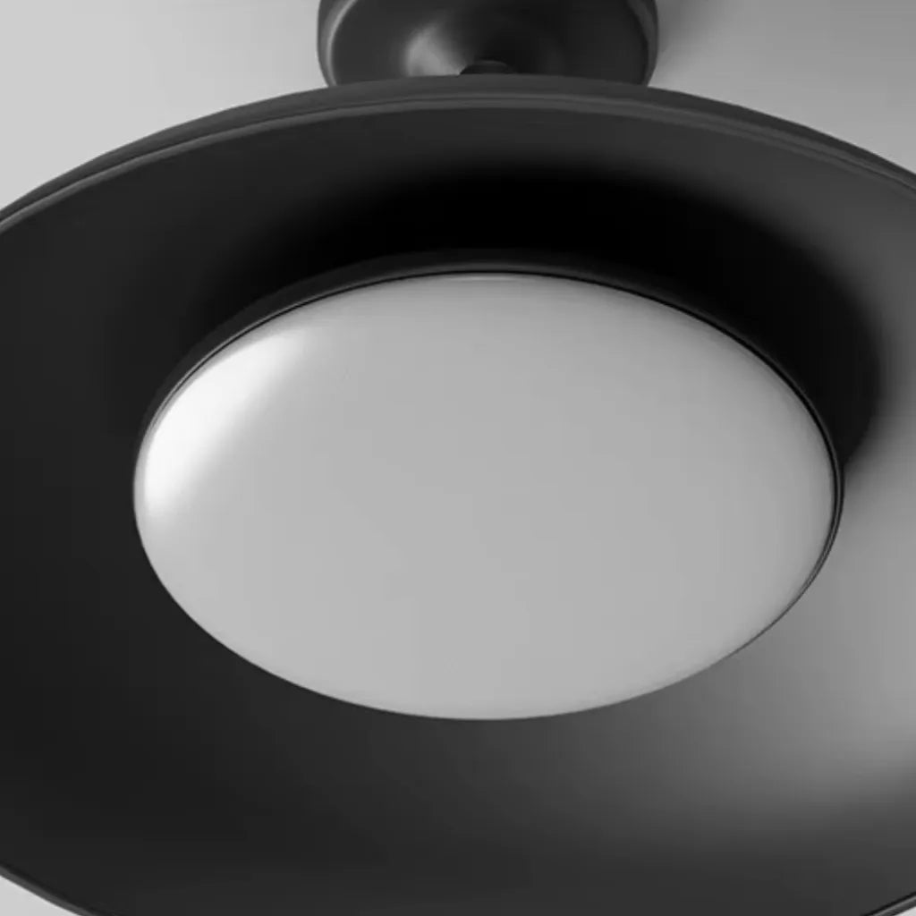 Nerissa Scandinavian IP65 Round Outdoor Semi-Flush Ceiling Light