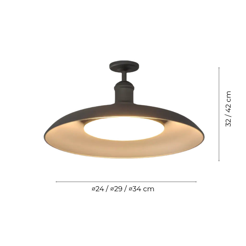 IP65 Waterproof Round Outdoor Ceiling Light