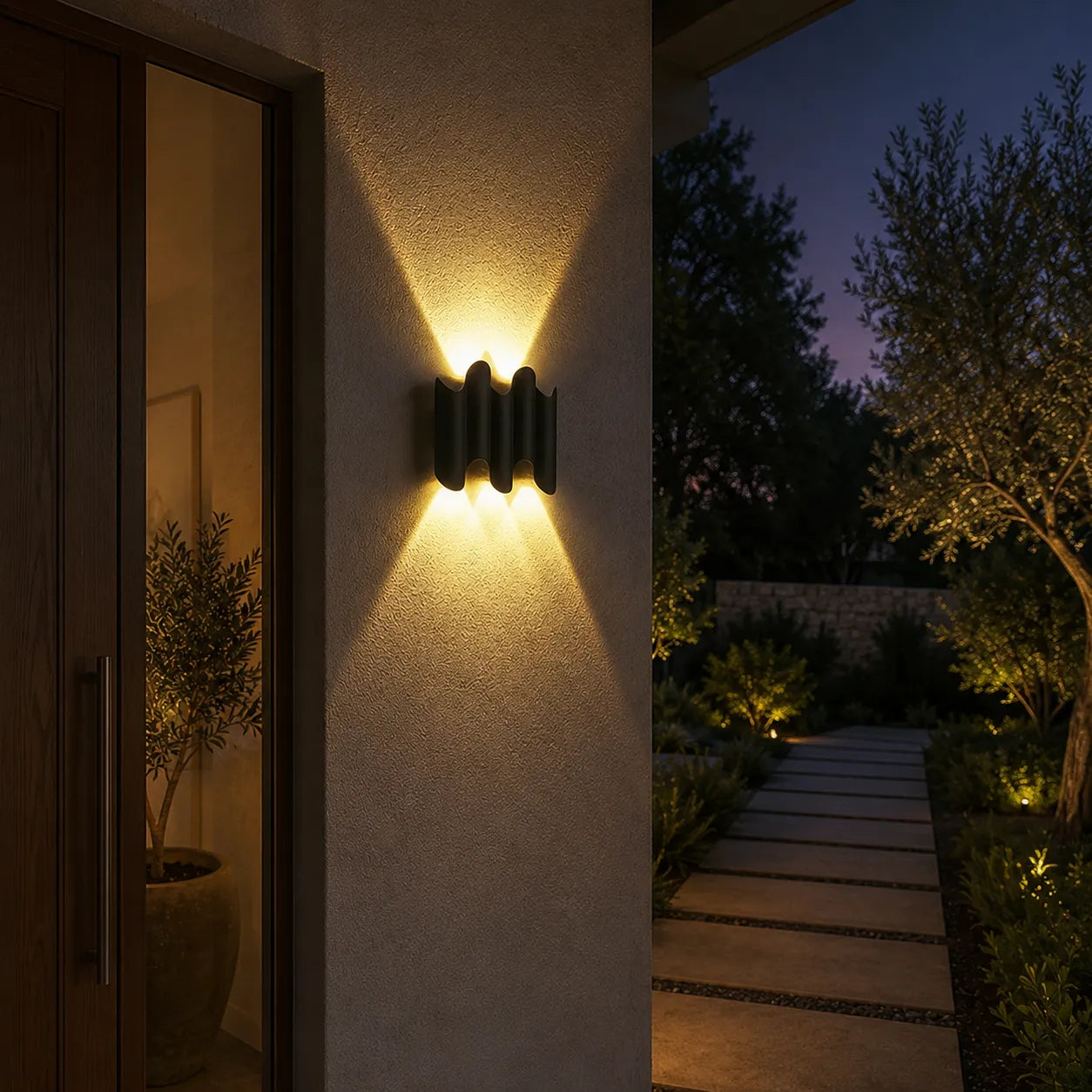 Industrial Aluminum Outdoor Wall Lantern Light
