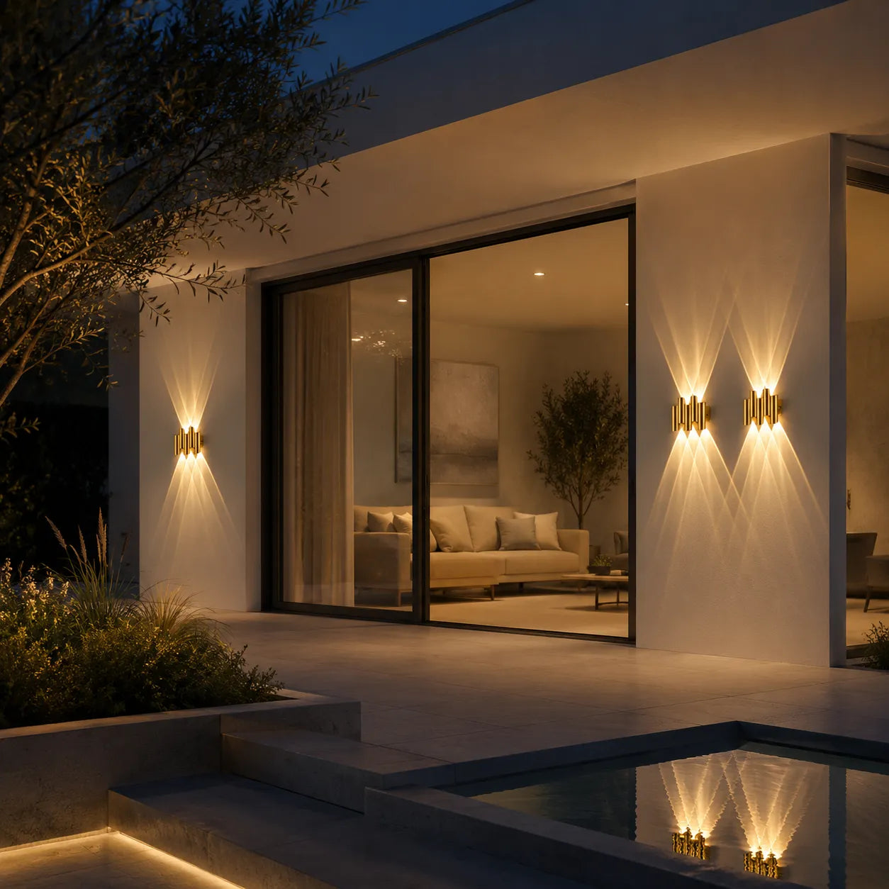 Industrial Aluminum Outdoor Wall Lantern Light