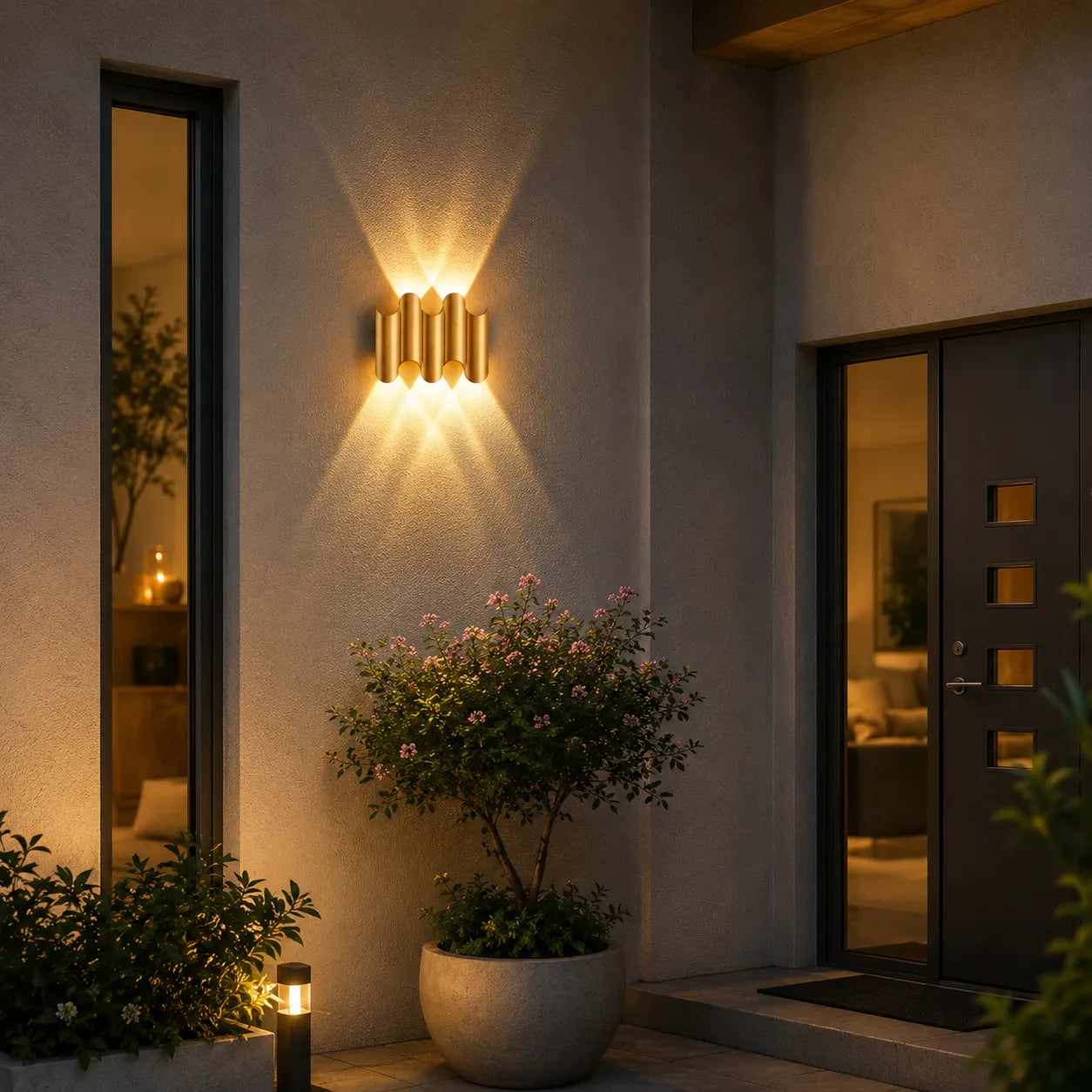 Industrial Aluminum Outdoor Wall Lantern Light