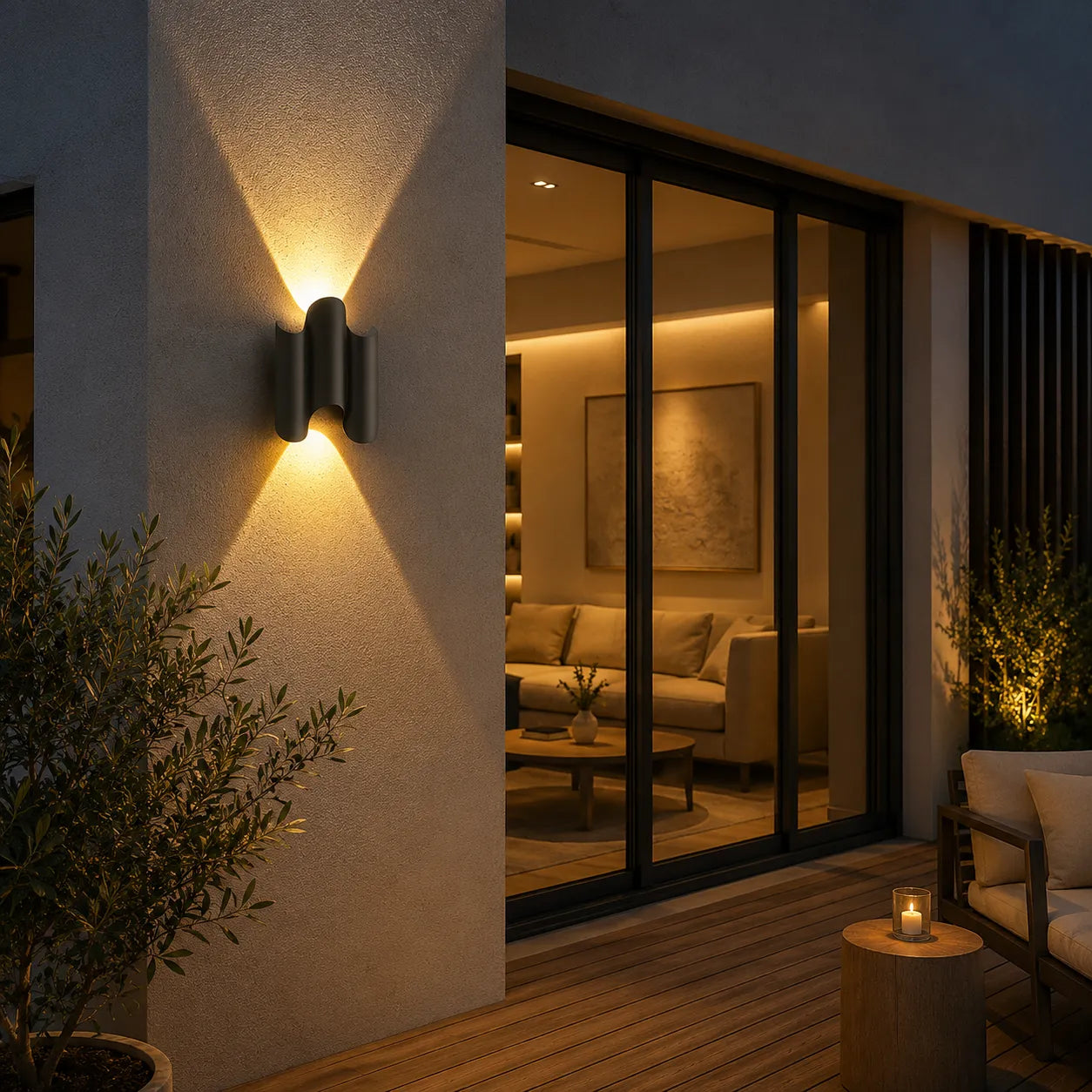 Industrial Aluminum Outdoor Wall Lantern Light