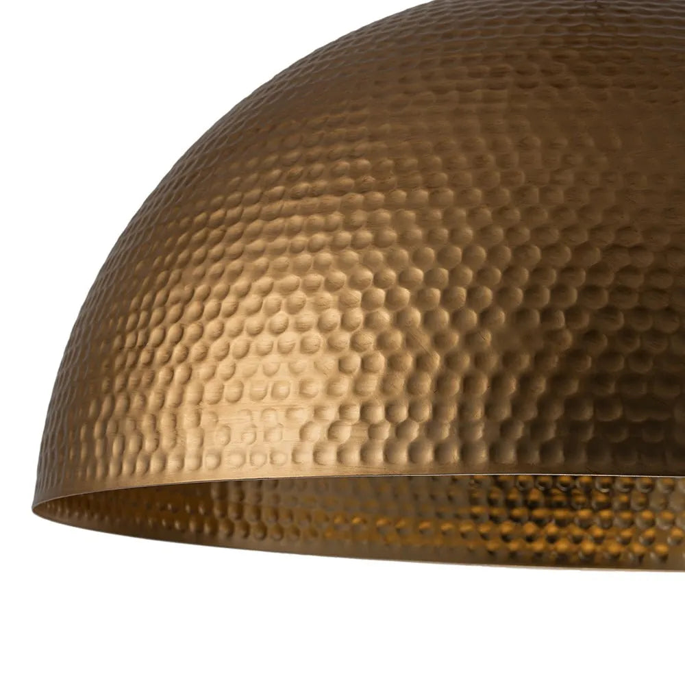 Calix Industrial Hammered Metal Dome Pendant Light