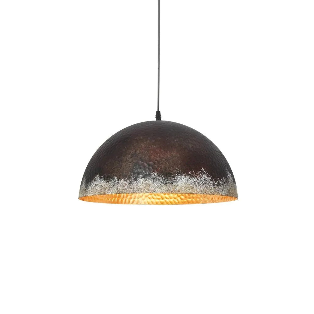 Amelie Rustic Hammered Metal Pendant Light