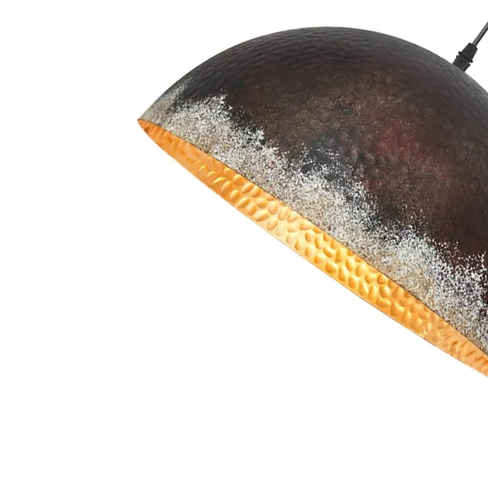 Amelie Rustic Hammered Metal Pendant Light