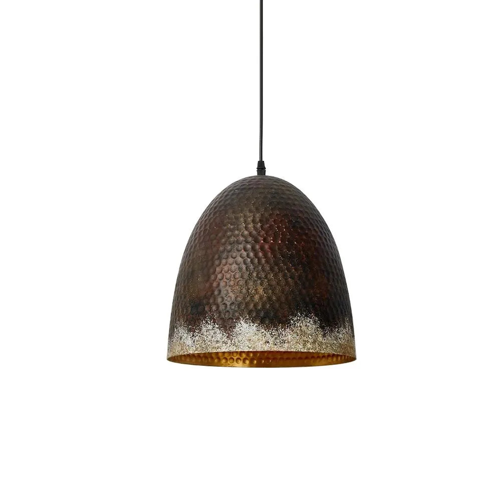 Amelie Rustic Hammered Metal Pendant Light