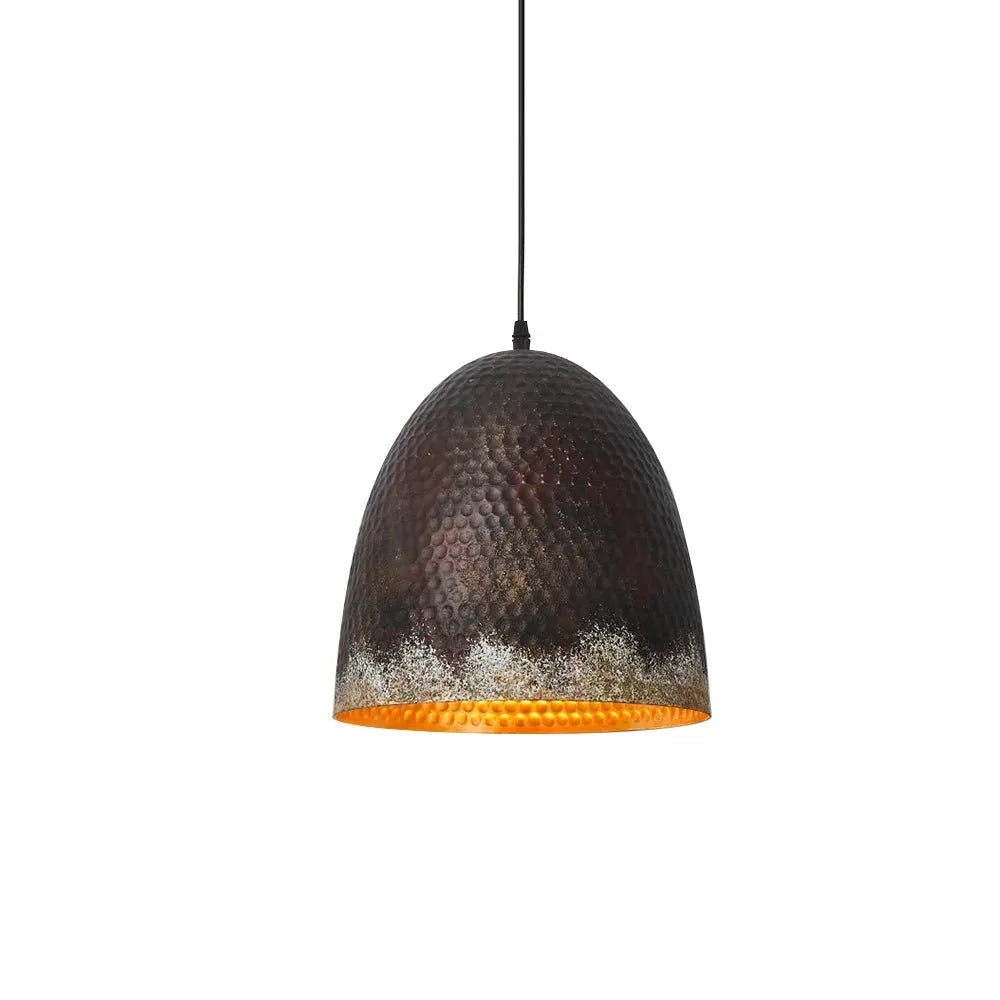 Amelie Rustic Hammered Metal Pendant Light