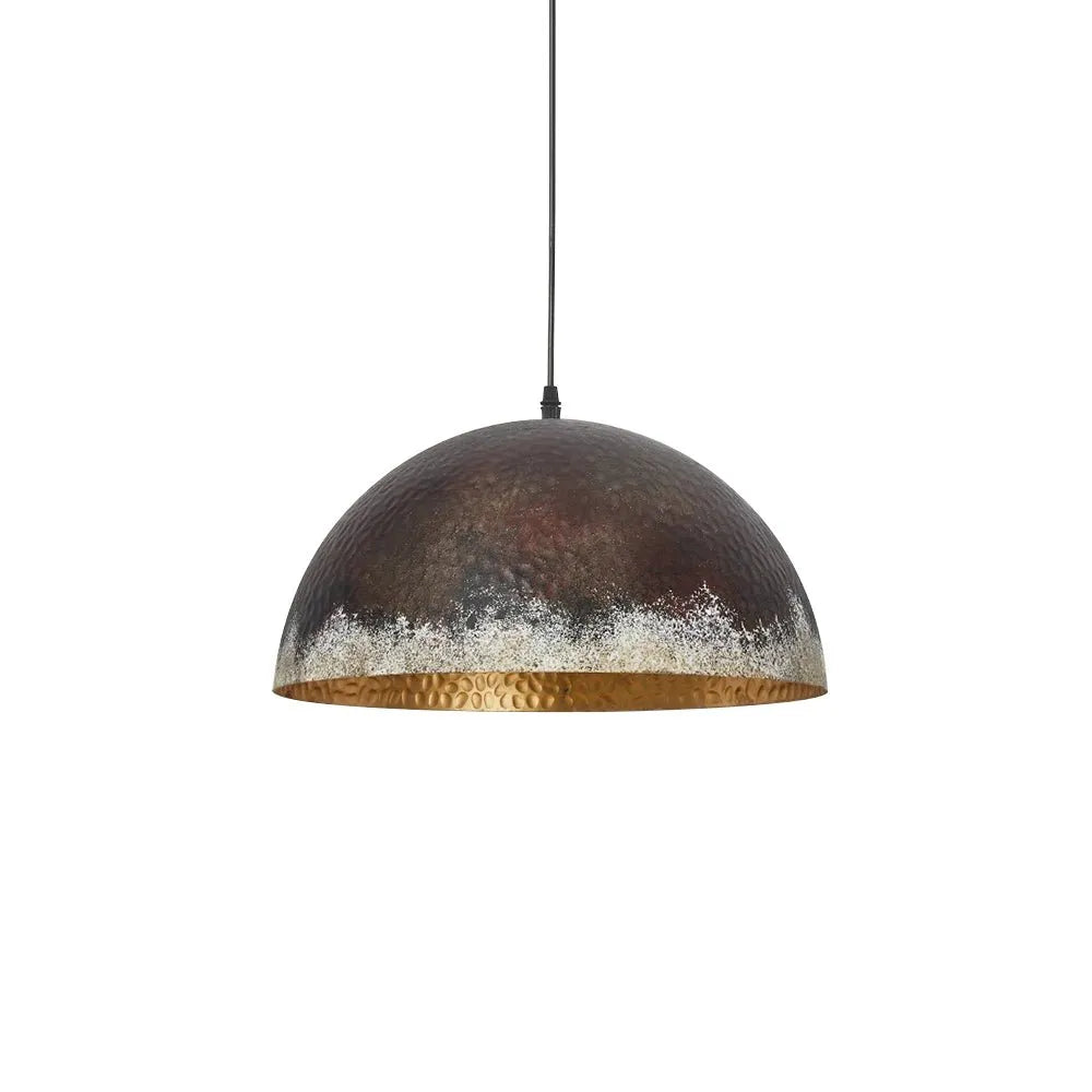 Amelie Rustic Hammered Metal Pendant Light