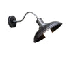 Lara Industrial Iron Bowl Outdoor Wall Light