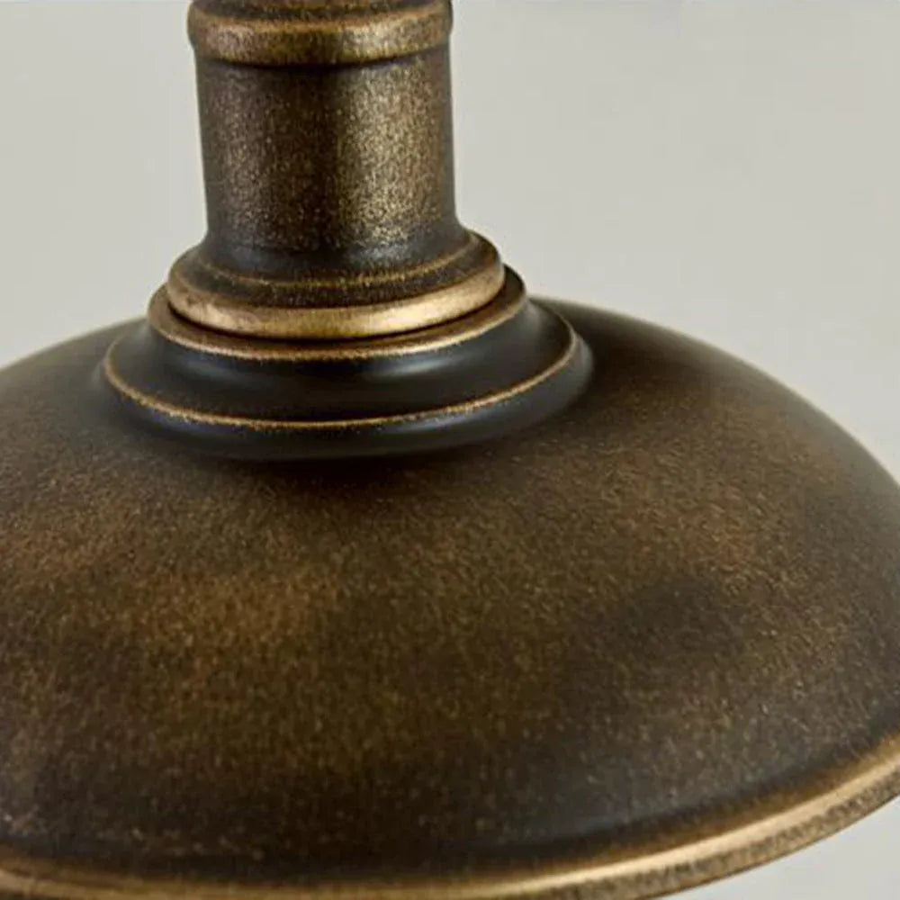 Lara Industrial Iron Bowl Outdoor Wall Light