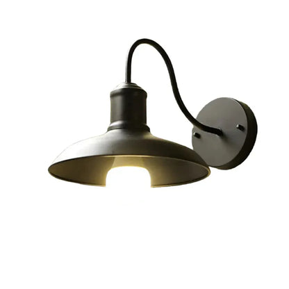 Lara Industrial Bowl Iron Wall Light