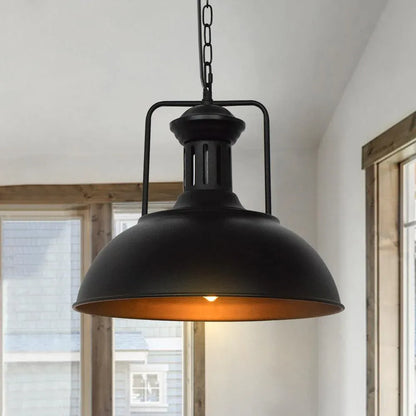 Industrial Metal Dome Pendant Light