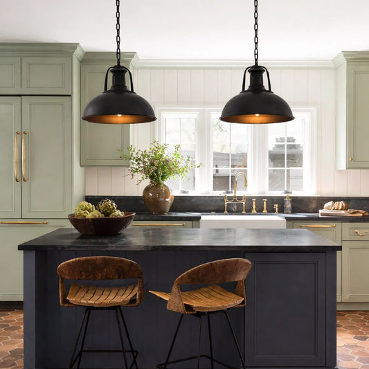 Industrial Metal Dome Pendant Light