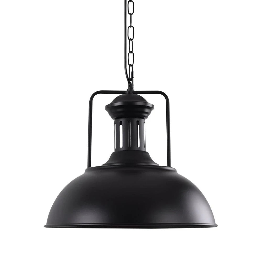 Yseult Industrial Hammered Metal Dome Pendant Light