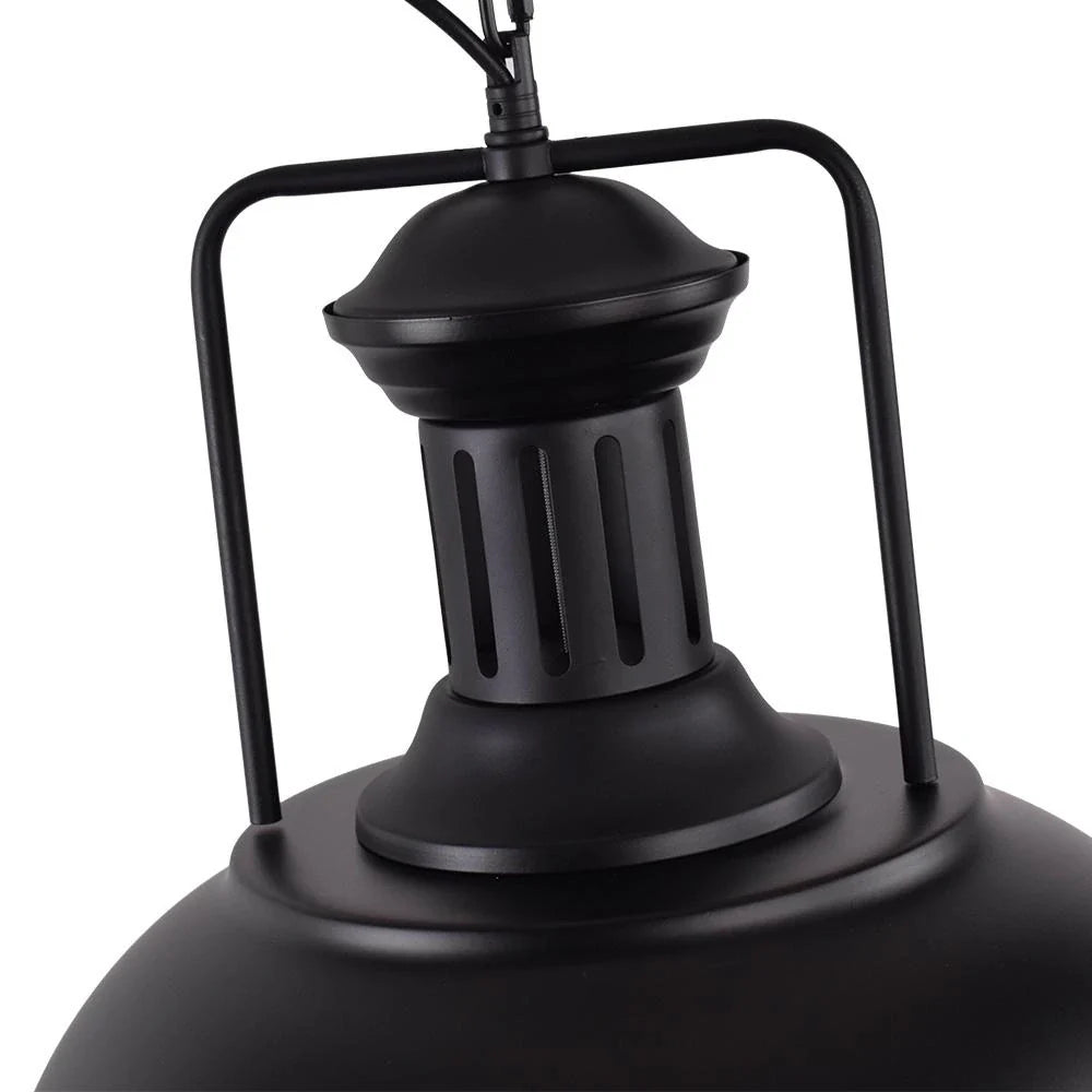 Yseult Industrial Hammered Metal Dome Pendant Light