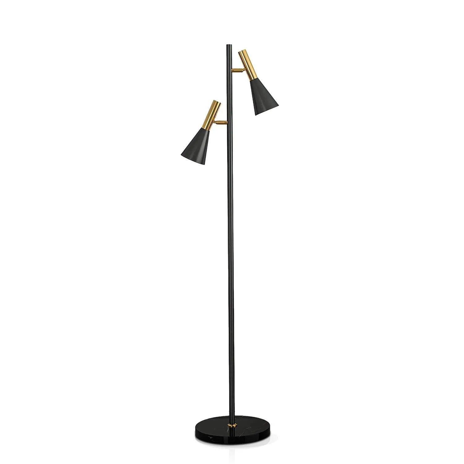 Farren Iron Mouth Marble Adjustable Floor Lamp