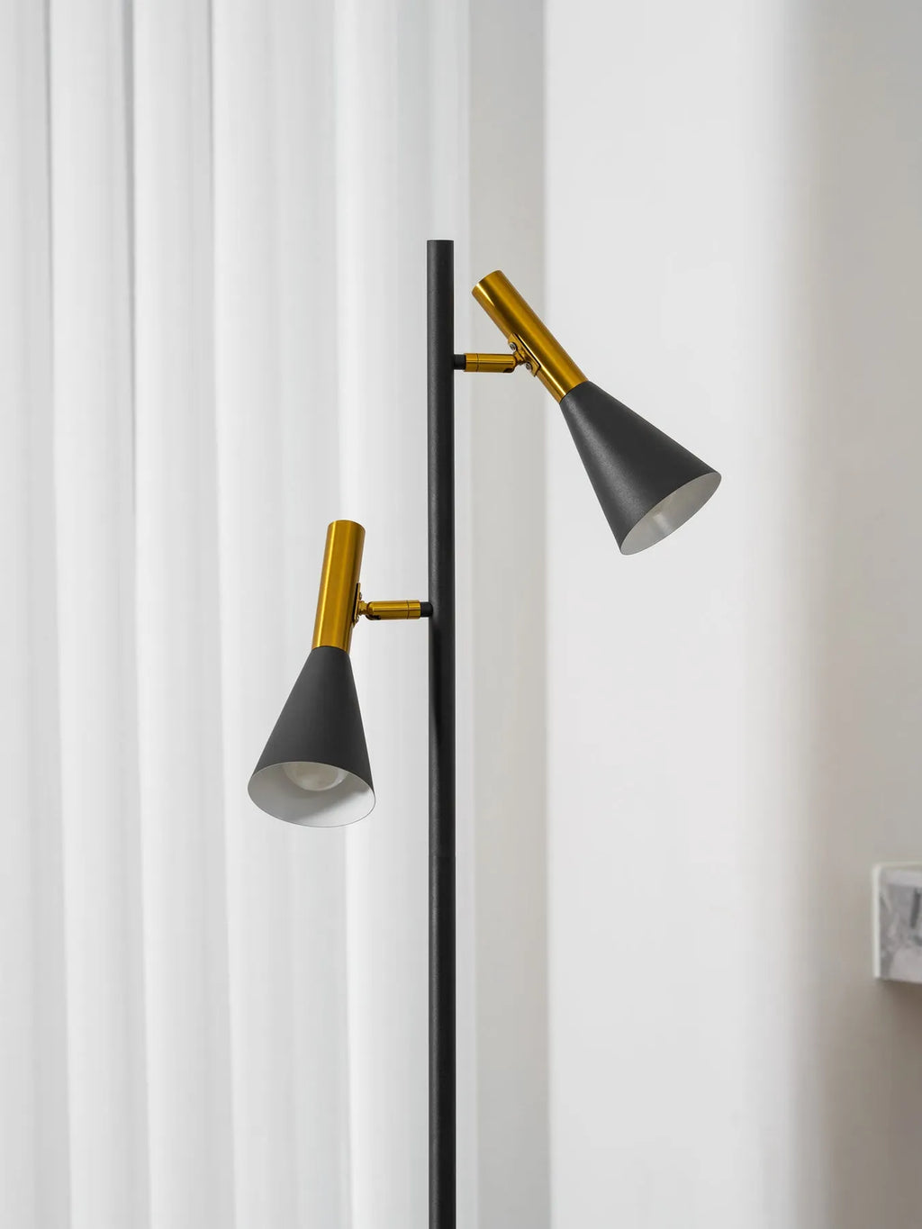 Farren Nordic Marble Adjustable Shade Floor Lamp