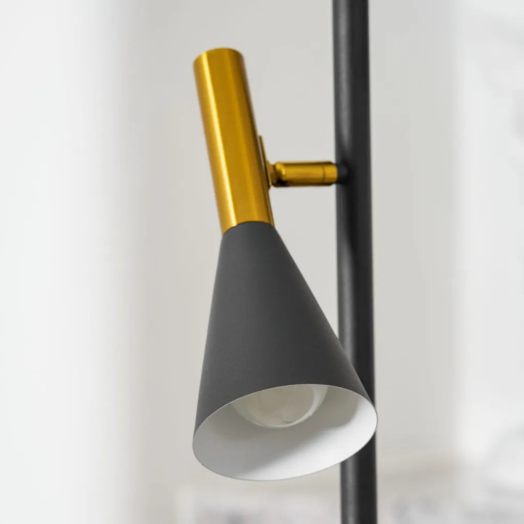 Farren Nordic Marble Adjustable Shade Floor Lamp